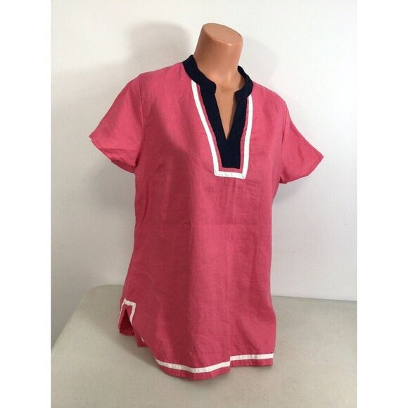 Talbots Linen Shirt Tunic Womens Large - Picture 4 of 8